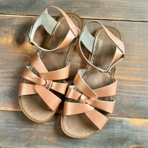 Womens rose gold salt water sandals
